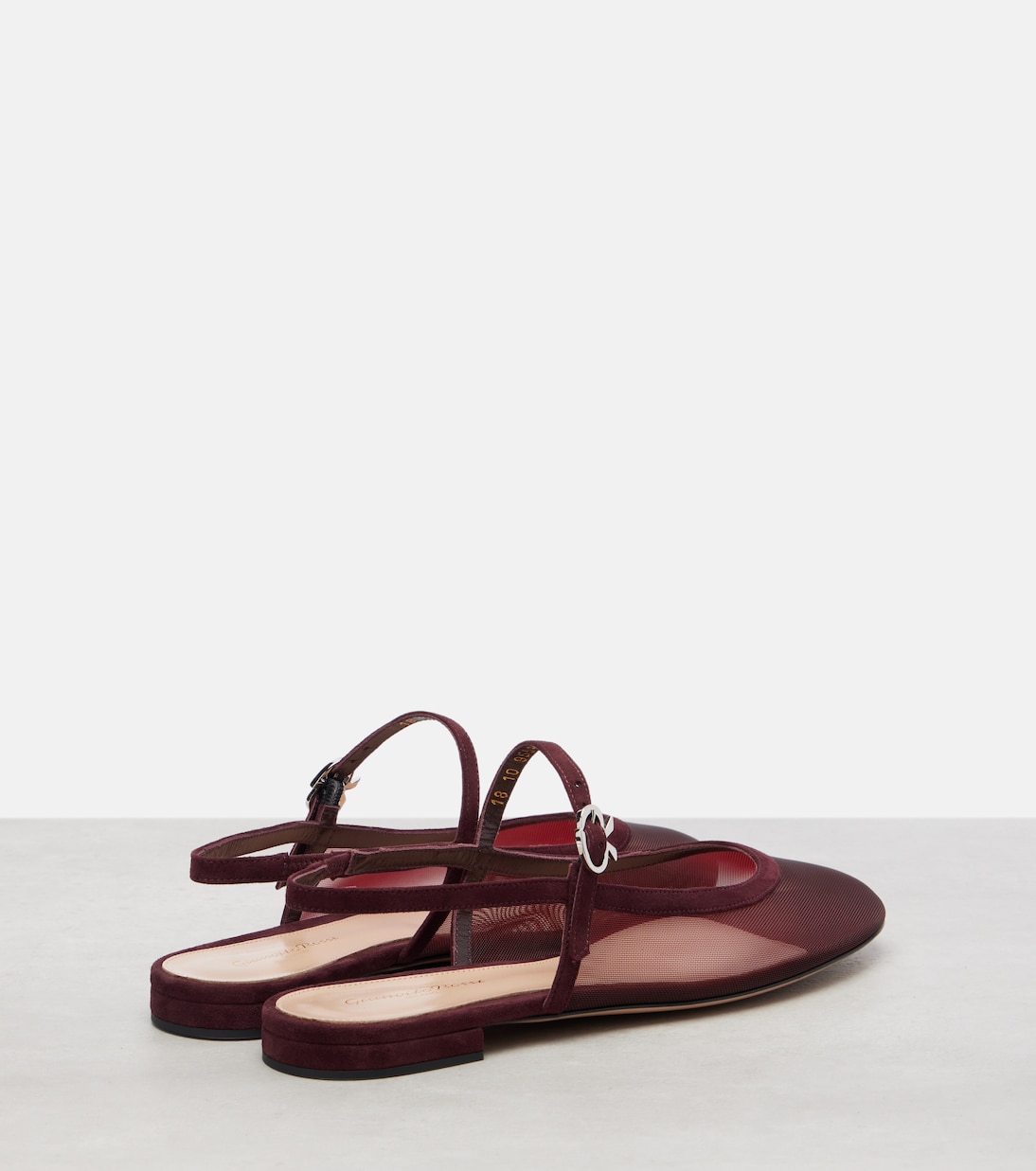 Mary-Jane-Ballerinas mit Veloursleder | Gianvito Rossi