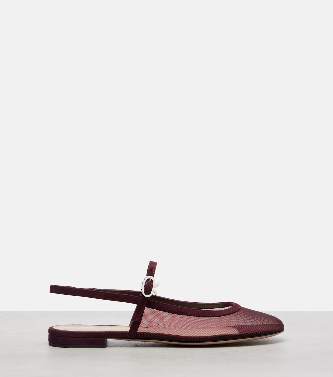 Mary-Jane-Ballerinas mit Veloursleder | Gianvito Rossi