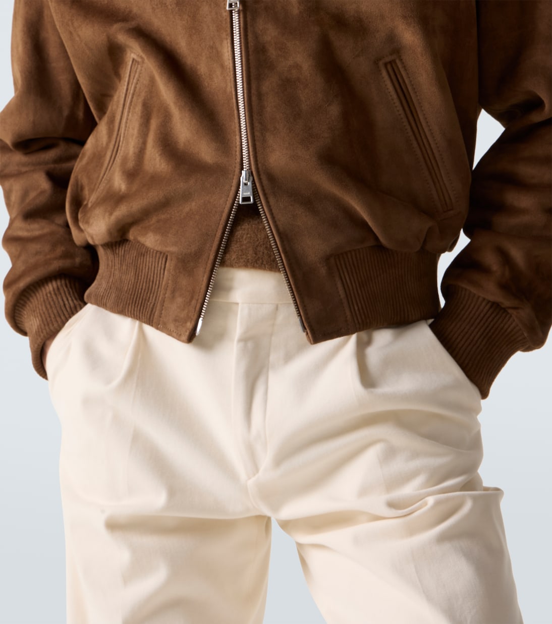 绒面革夹克 | Ami Paris