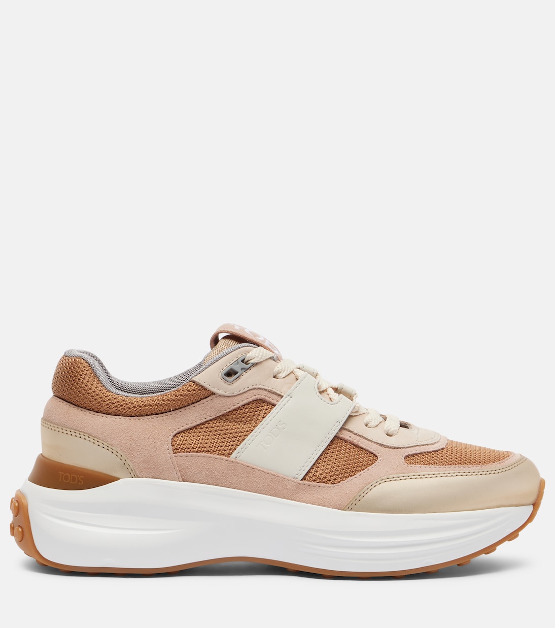 Leather-trimmed sneakers | Tod's
