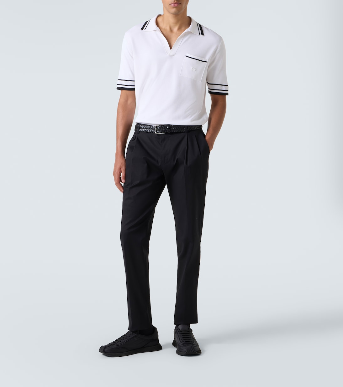 Silk-blend polo shirt | Dolce&Gabbana