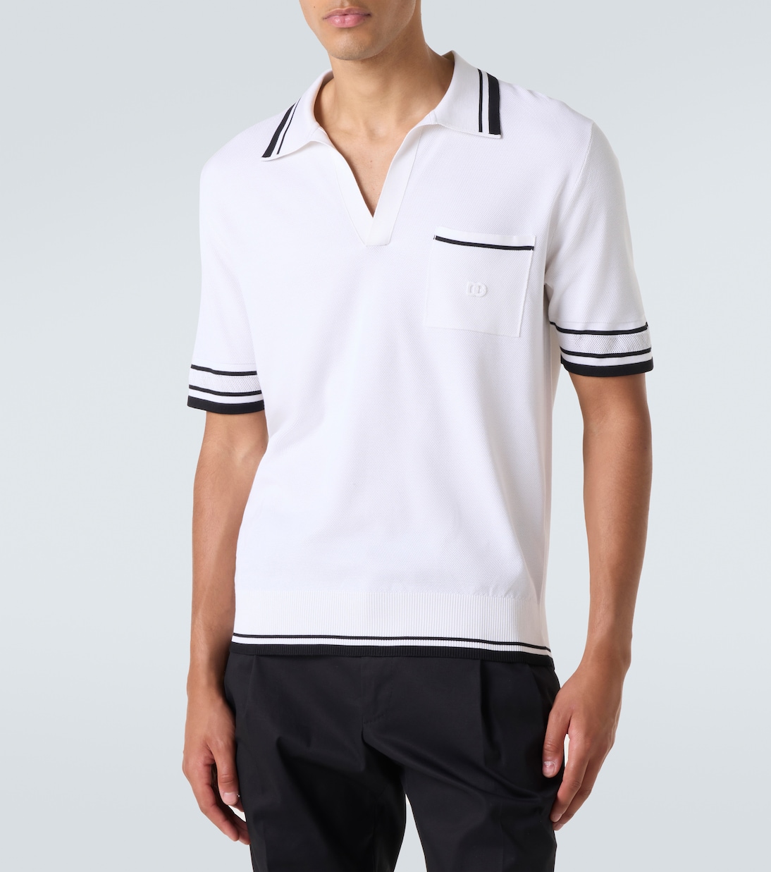Silk-blend polo shirt | Dolce&Gabbana