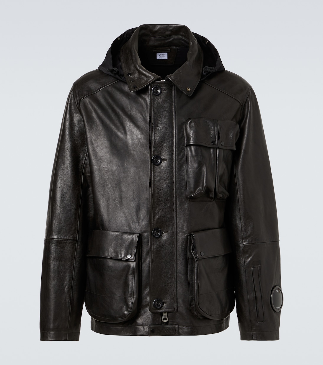 Lens leather jacket  | C.P. Company