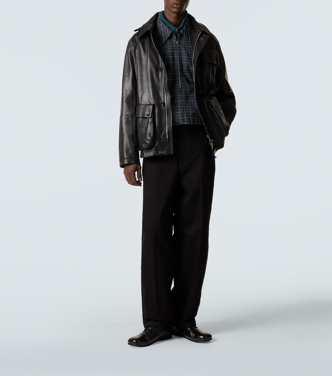 Lens leather jacket  | C.P. Company