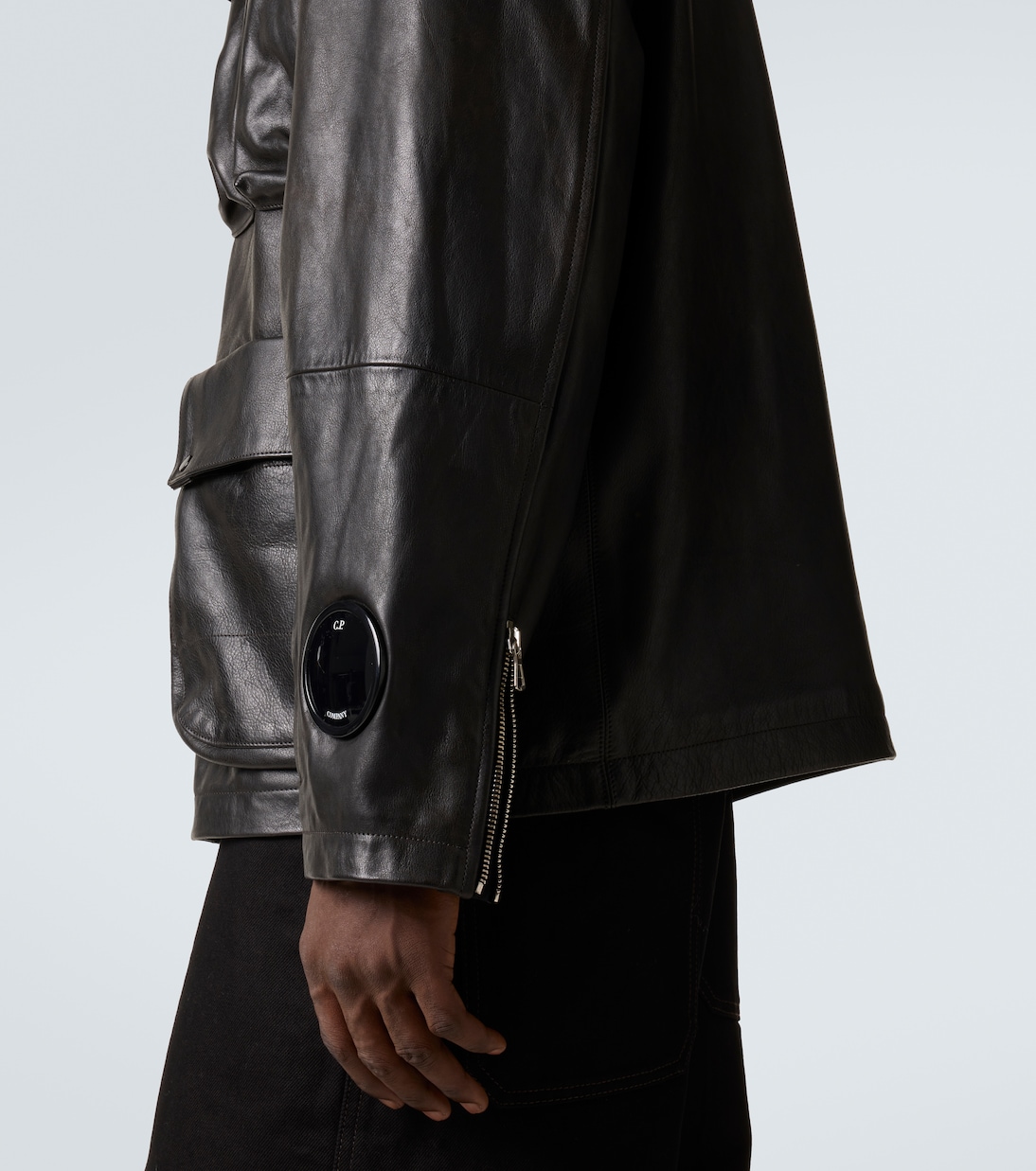 Lens leather jacket  | C.P. Company
