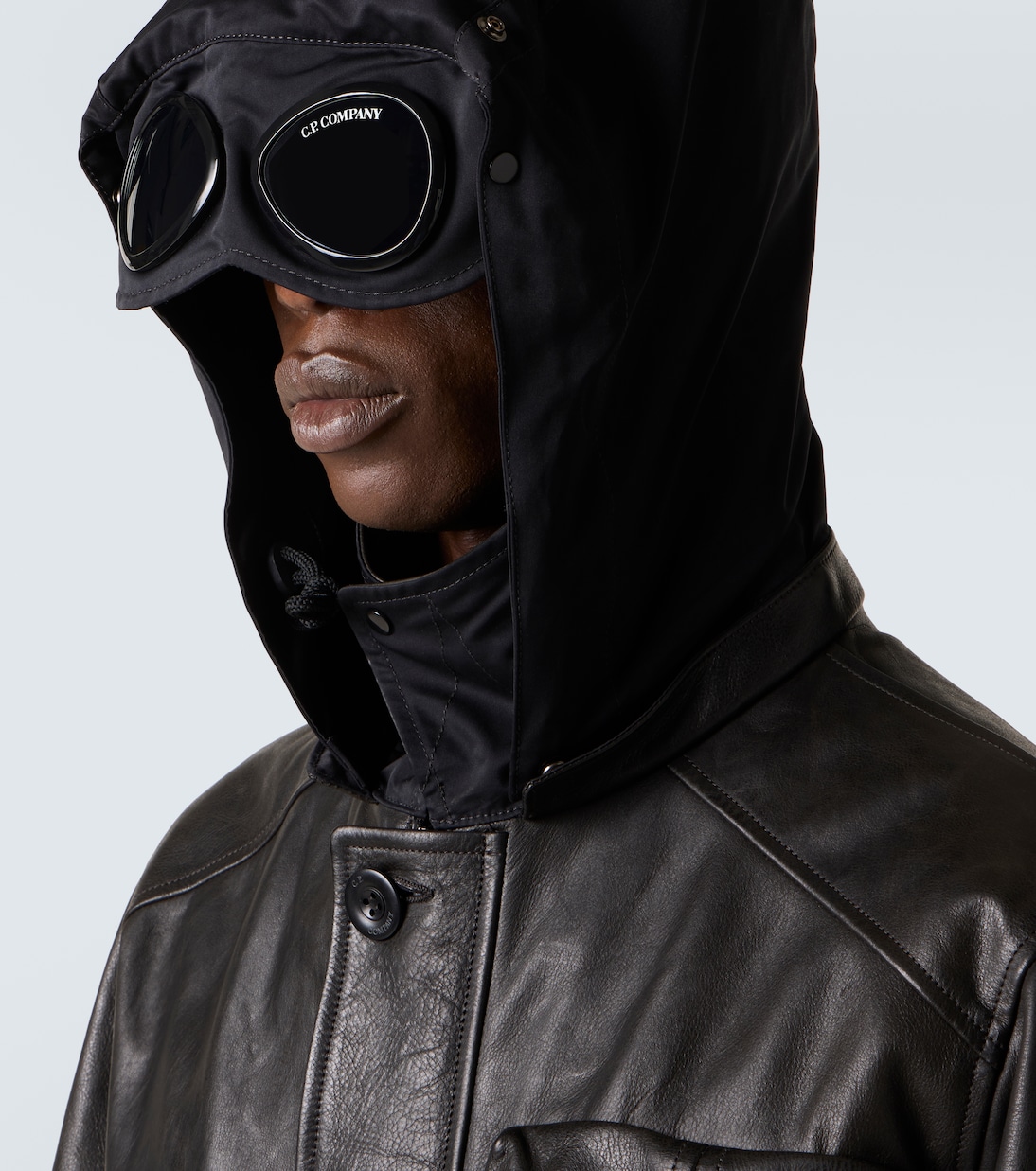 Lens leather jacket  | C.P. Company