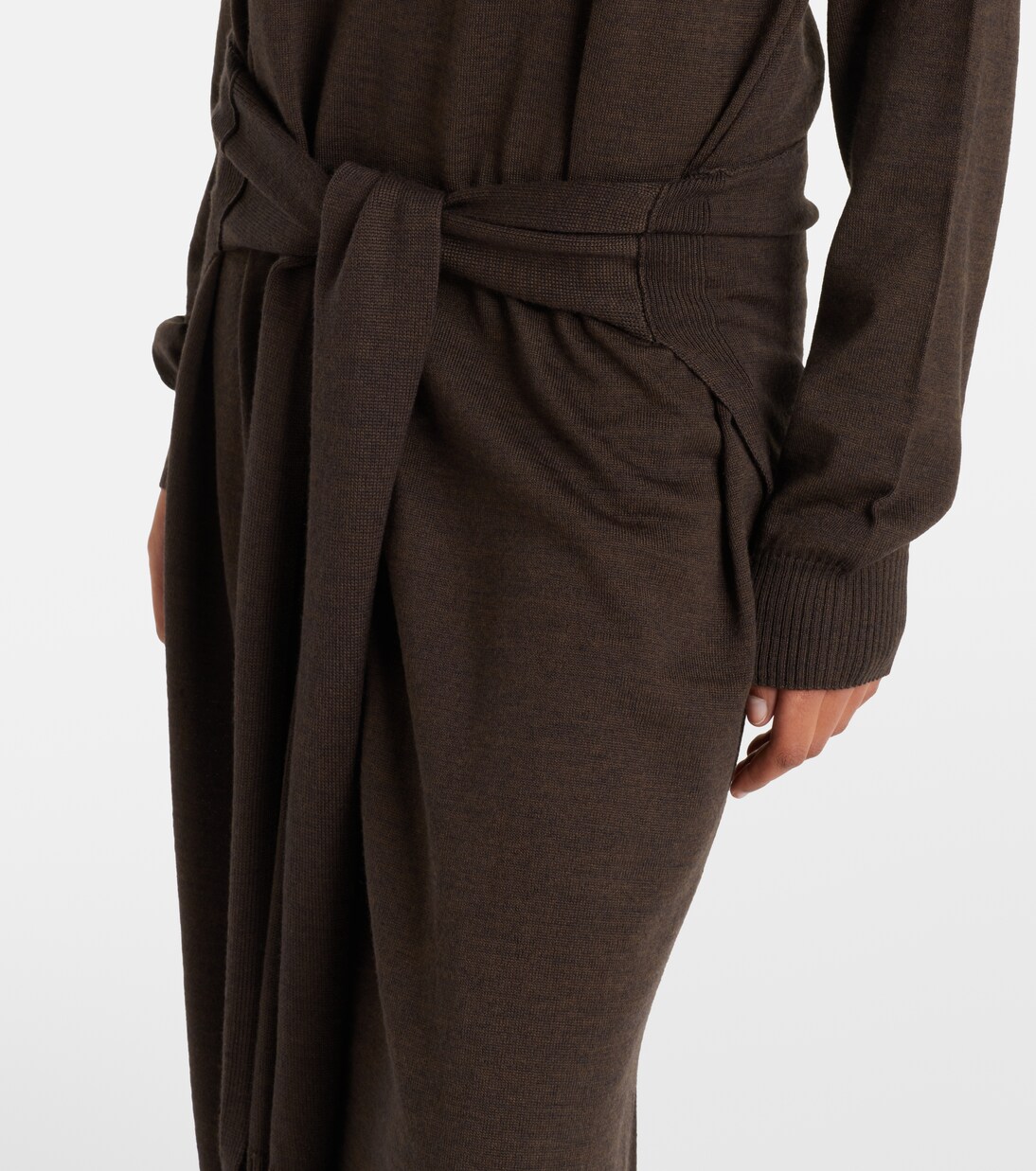 Turtleneck wool-blend midi dress | Lemaire