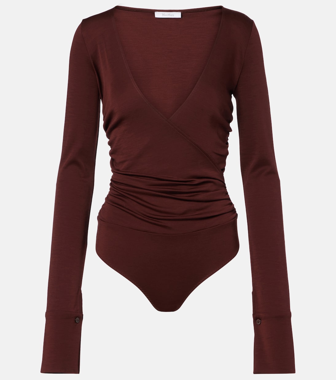 Nigella draped wool bodysuit | Max Mara