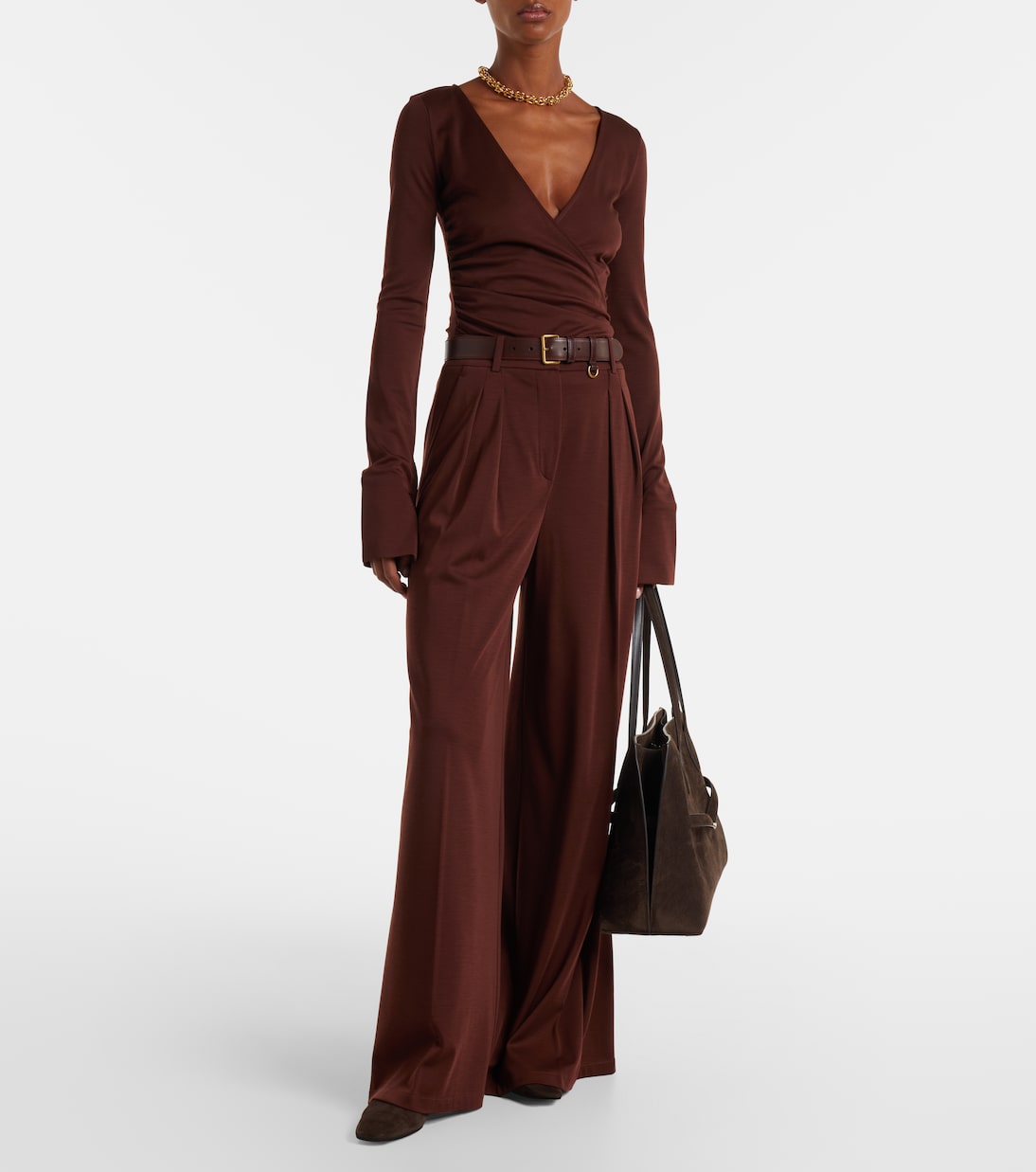 Nigella draped wool bodysuit | Max Mara