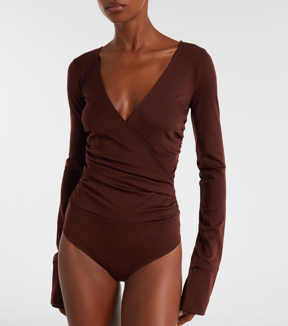 Nigella draped wool bodysuit | Max Mara
