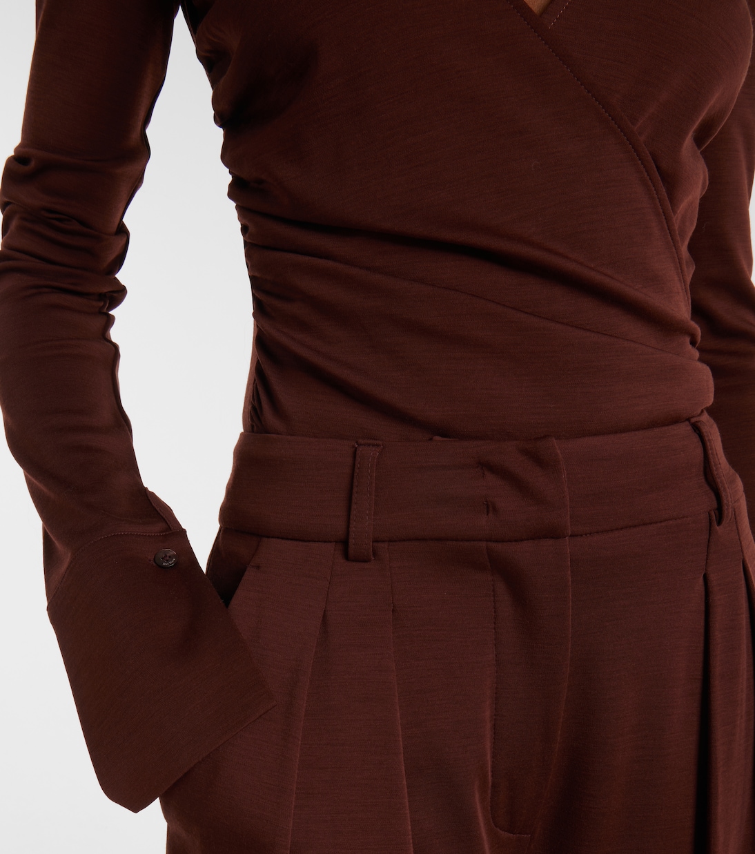 Nigella draped wool bodysuit | Max Mara