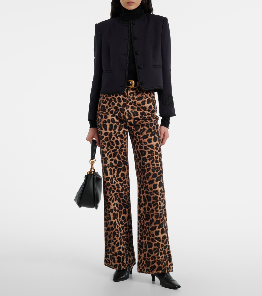 Latrell cropped embroidered jacket | Veronica Beard