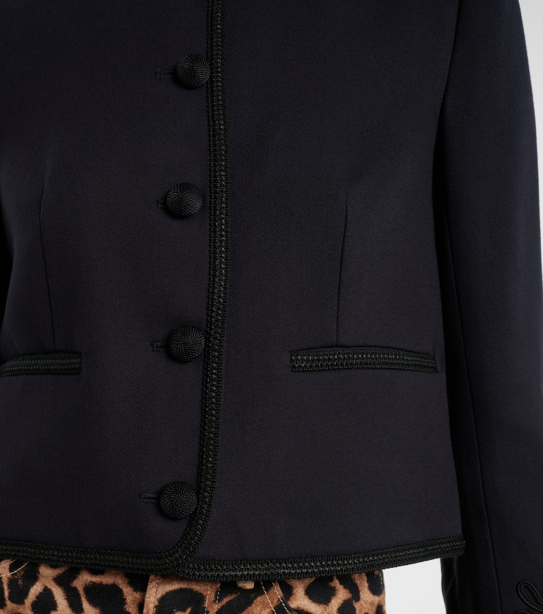 Latrell cropped embroidered jacket | Veronica Beard