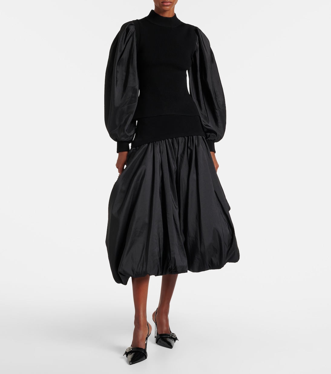 Top Jackie aus Strick mit Taft | Simkhai