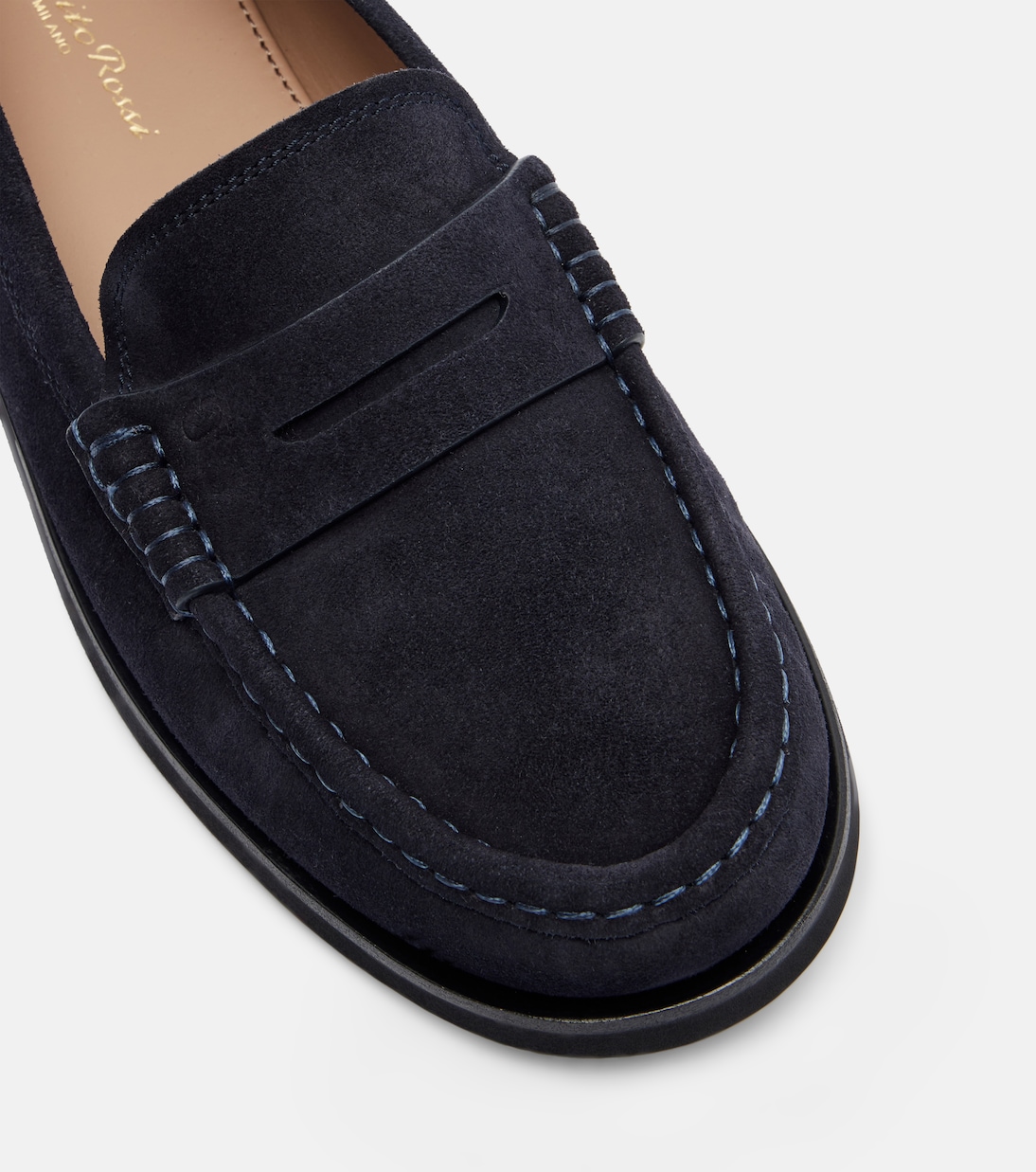 Vernon suede penny loafers | Gianvito Rossi