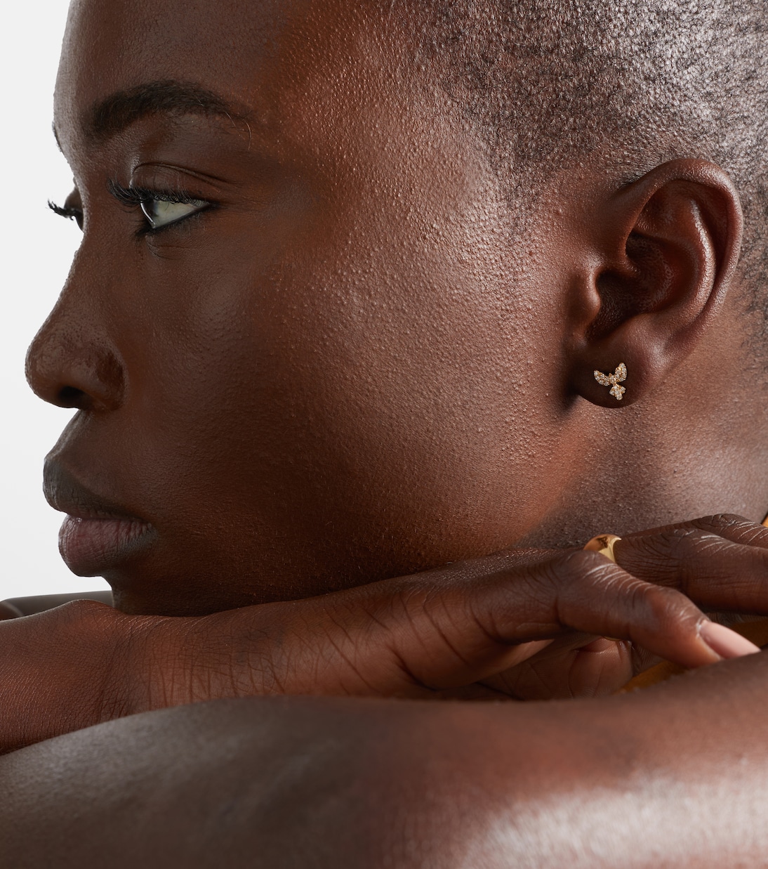 18kt 골드 다이아몬드 이어링  | Anita Ko