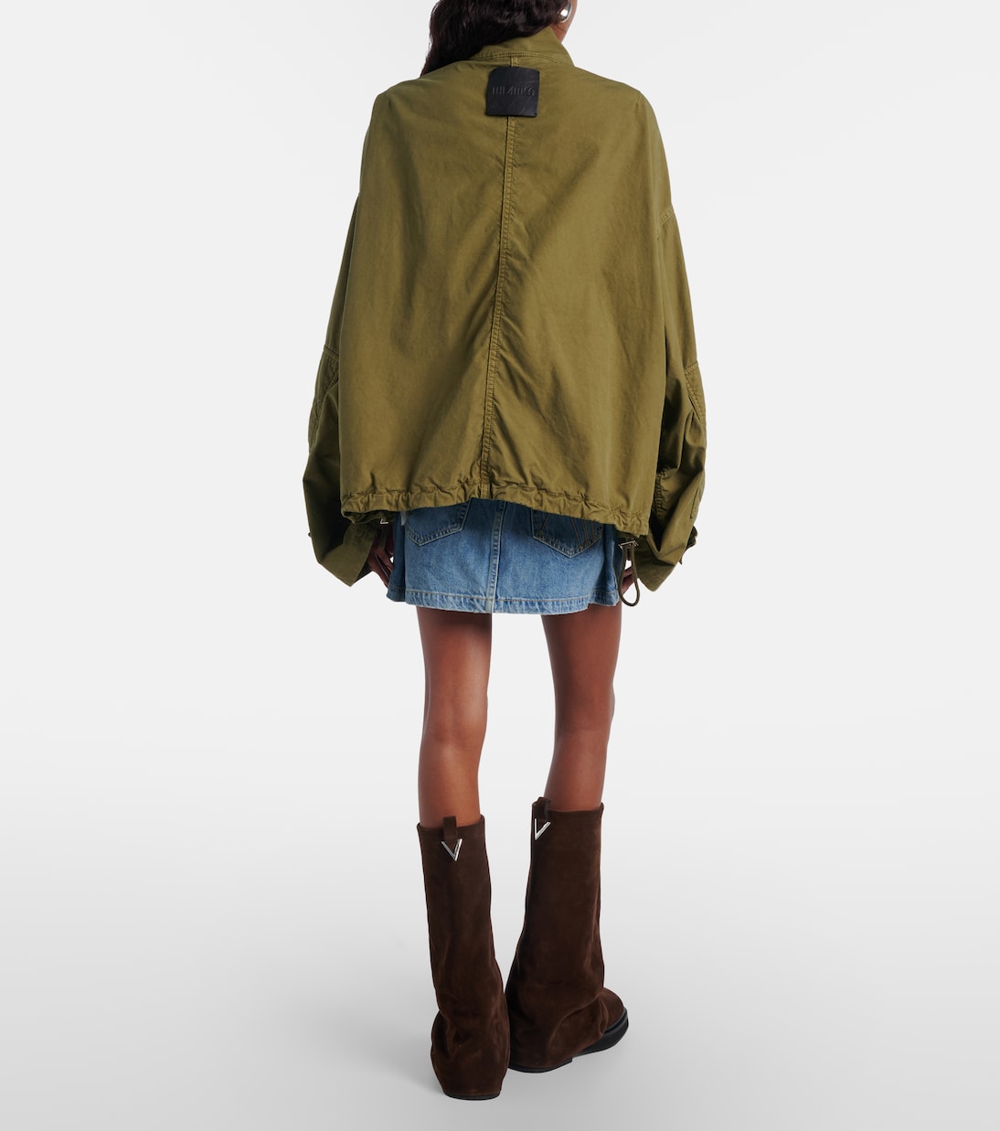 Belted denim miniskirt | The Attico