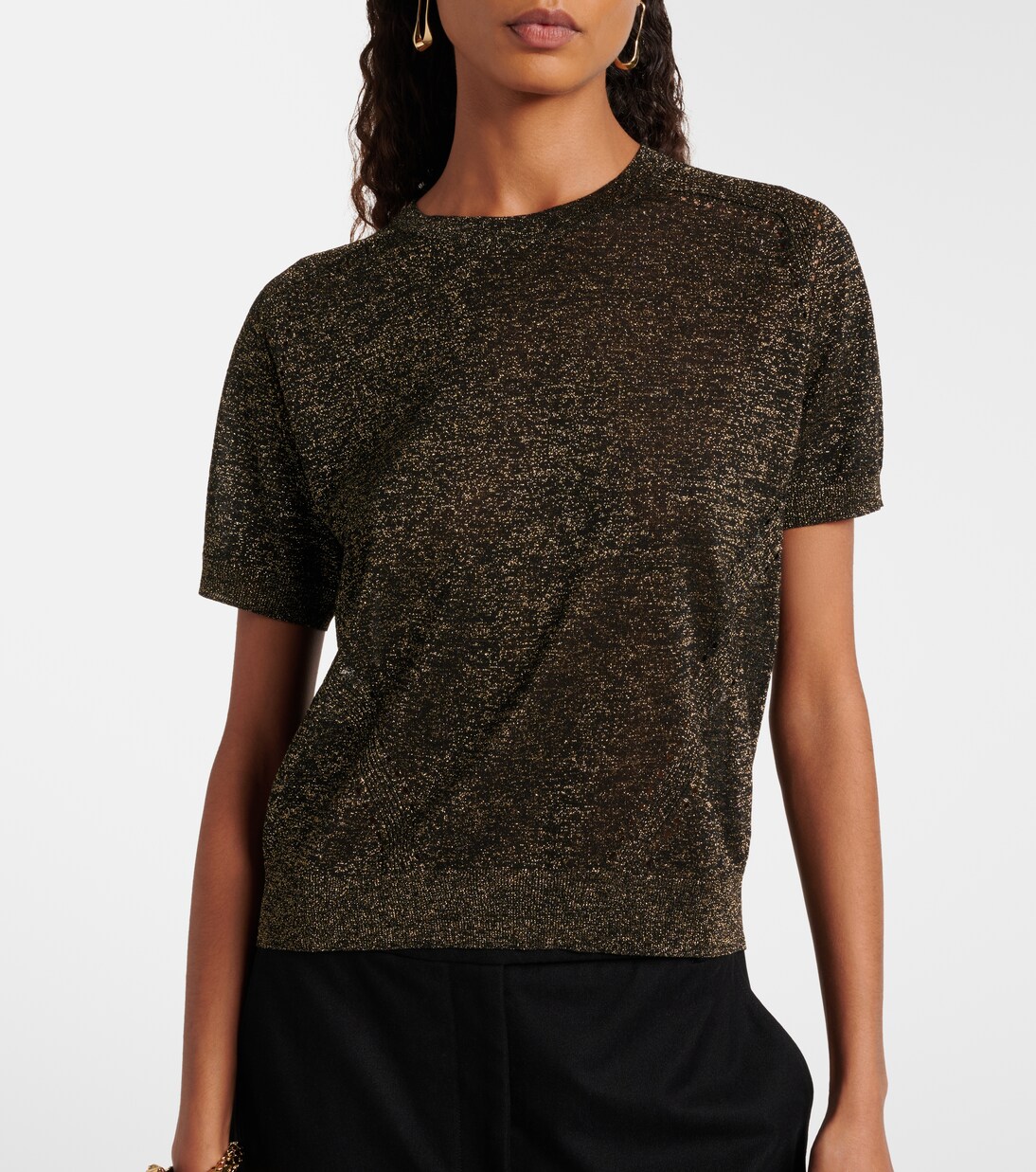 Lille lamé knitted top | Joseph