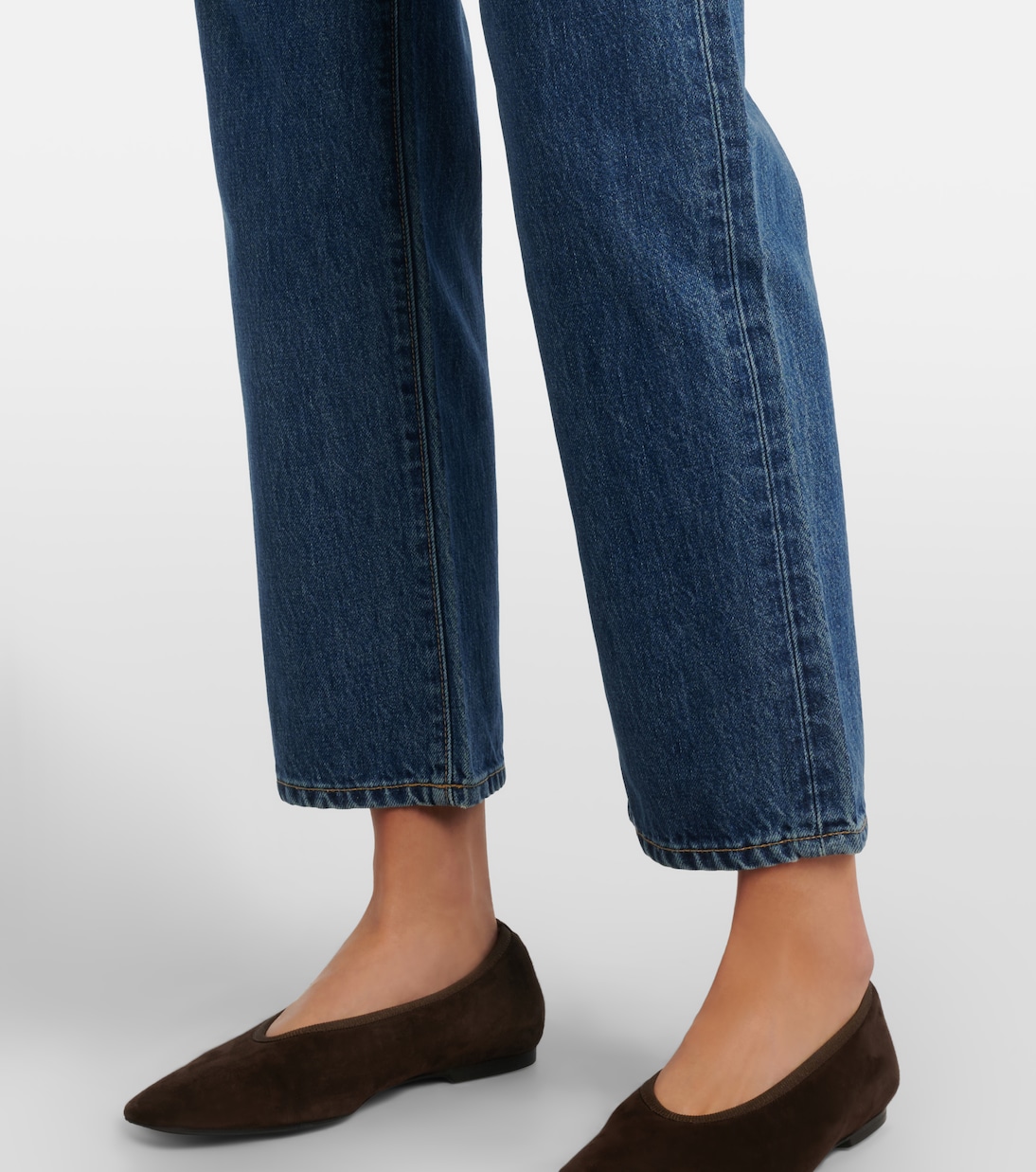 London cropped high-rise straight jeans | Slvrlake