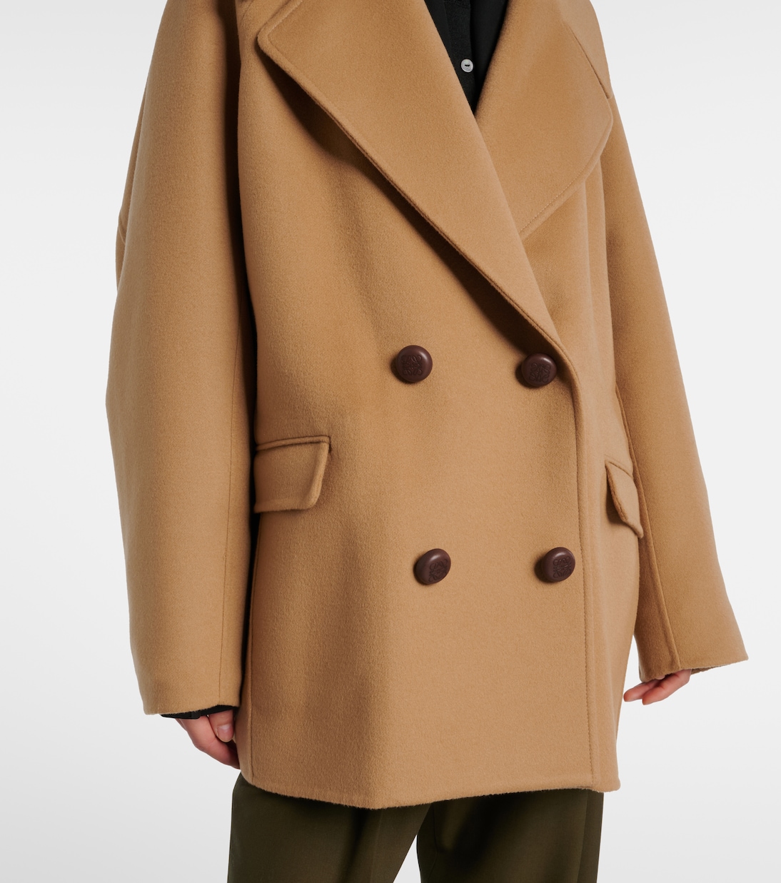 Oversized wool peacoat | Loewe