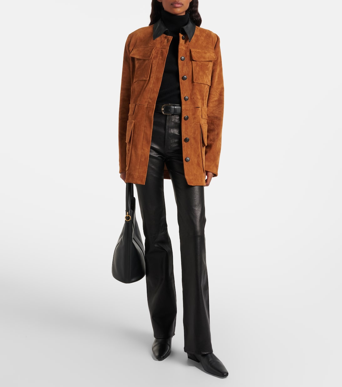 Reboot leather flared pants | Frame