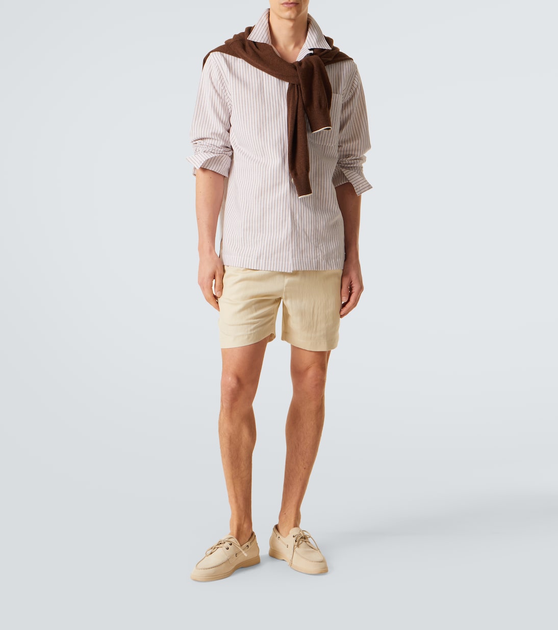 Shorts aus Seide und Leinen | Ralph Lauren Purple Label