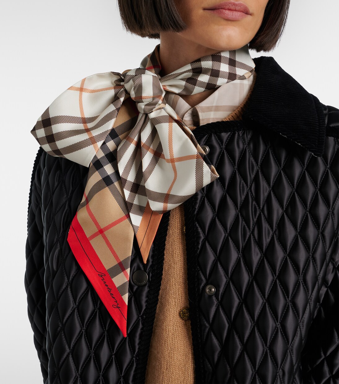 Burberry Check silk scarf | Burberry