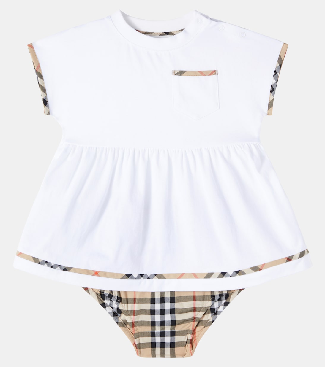 Bébé – Set de robe et culotte bloomer Burberry Check en coton | Burberry Kids