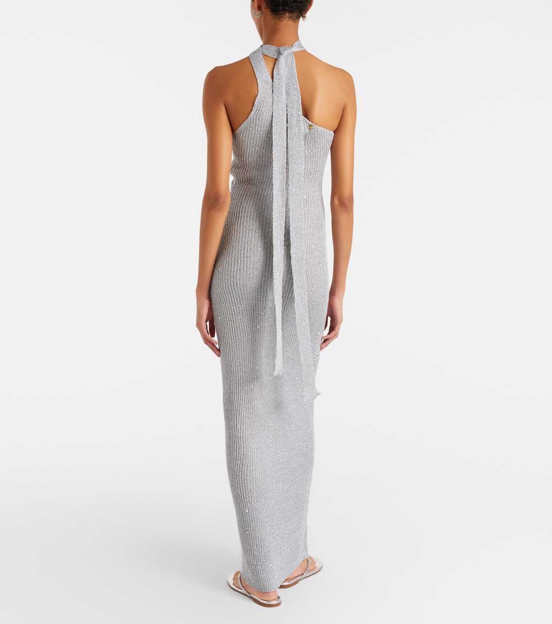 Aretha sequined one-shoulder maxi dress | Bananhot