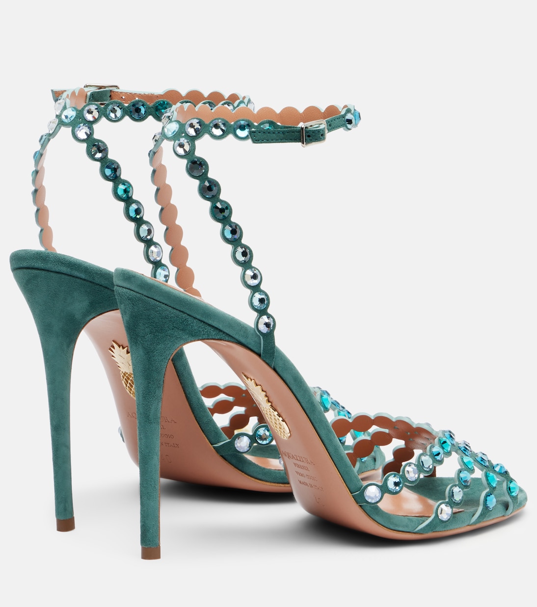 Tequila 105 embellished suede sandals | Aquazzura
