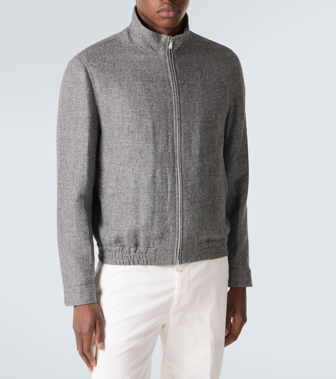 Jacke aus Seide, Leinen und Wolle | Brunello Cucinelli