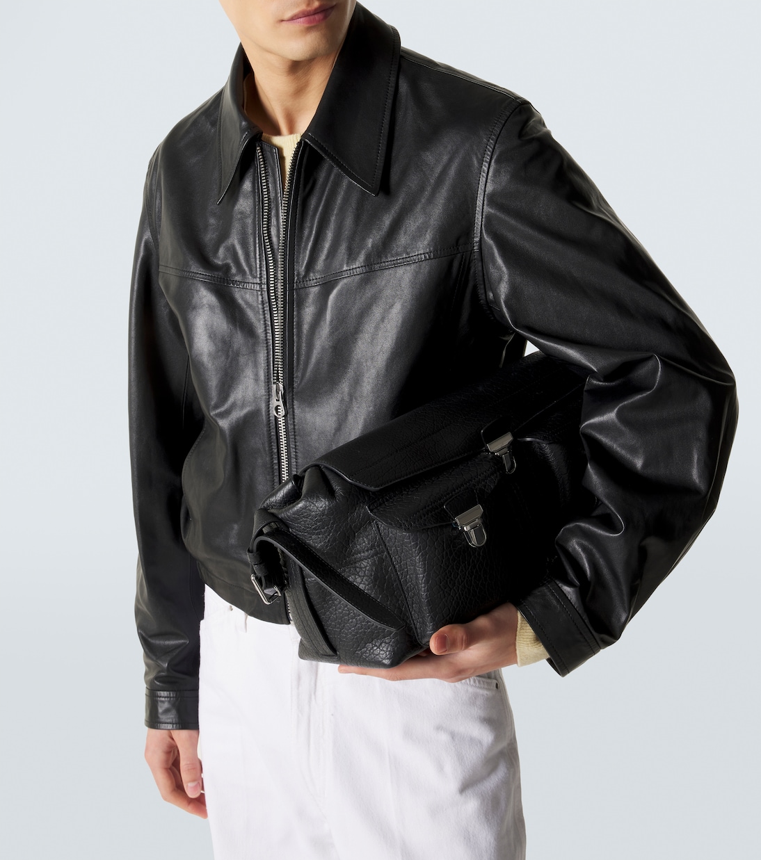 Leather blouson jacket | Lemaire