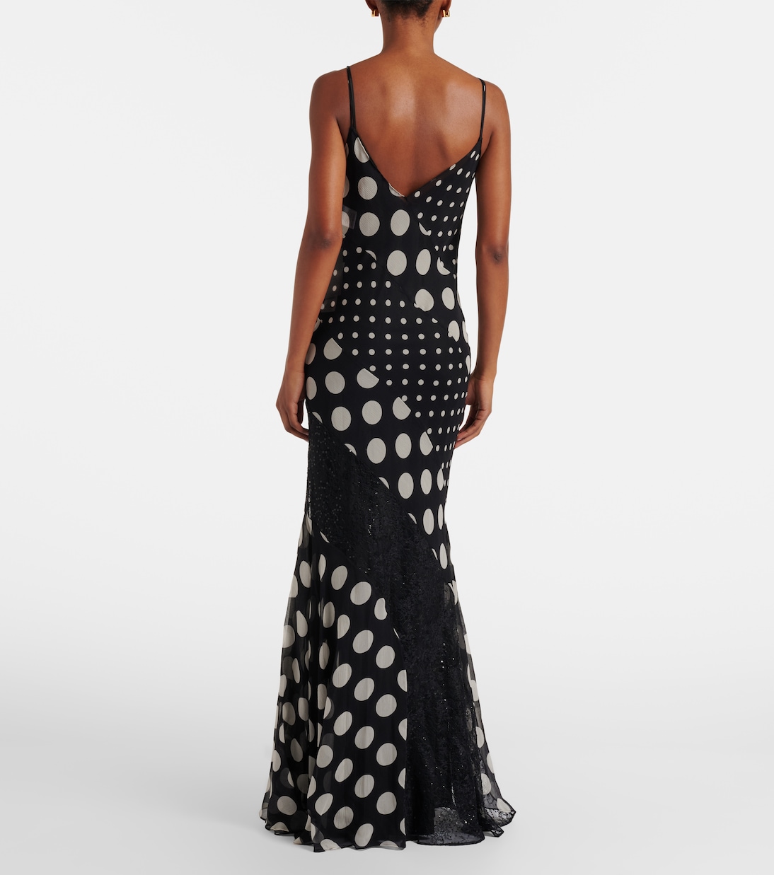 Robe longue en soie à pois | Nina Ricci