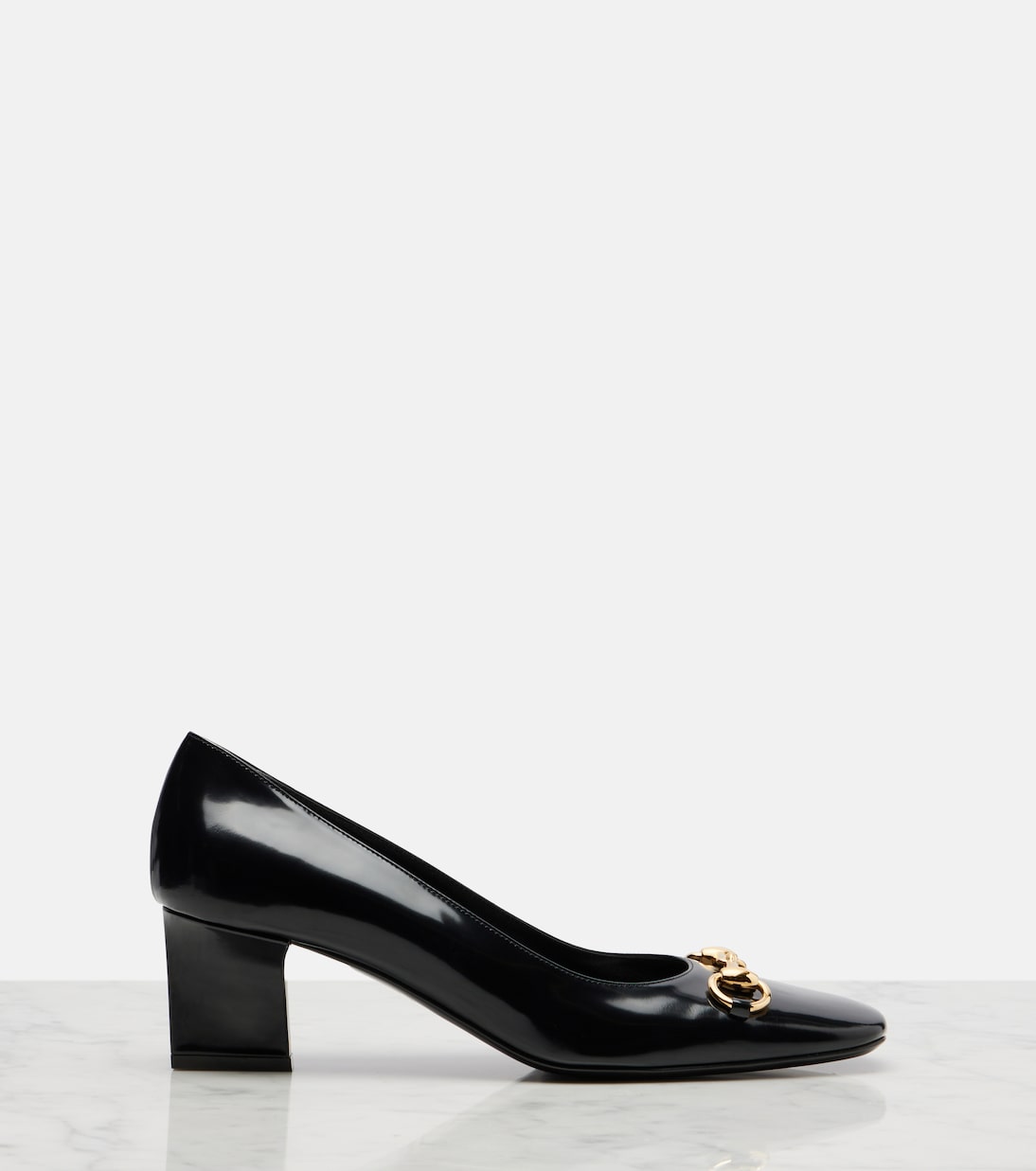Signora 55 Horsebit leather pumps | Gucci