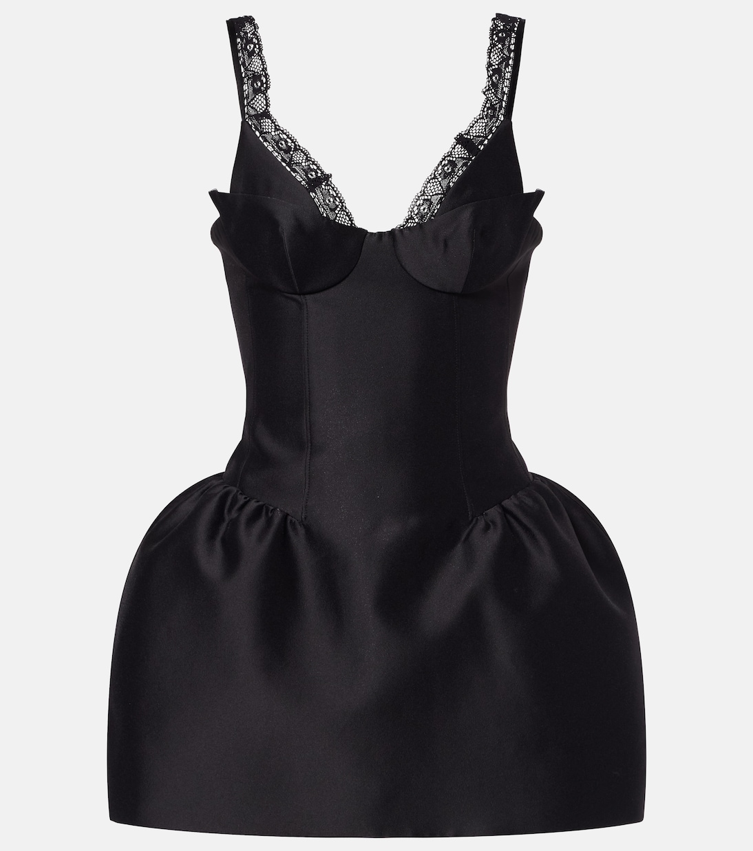 Lace-trimmed minidress | Shushu/Tong