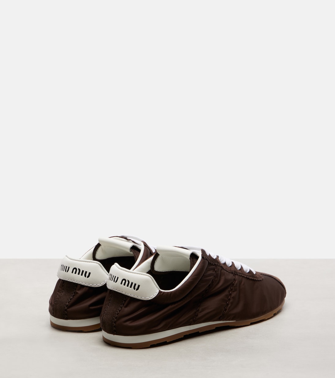 Sneakers Plume mit Veloursleder | Miu Miu