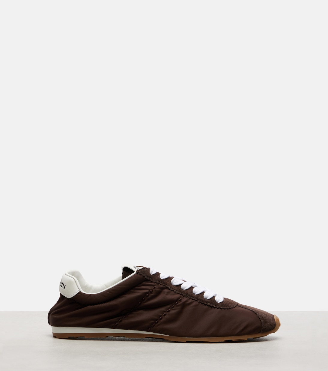 Sneakers Plume mit Veloursleder | Miu Miu