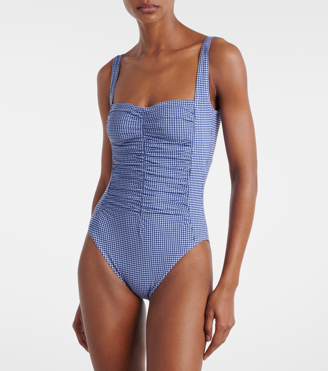 Gingham ruched swimsuit | Karla Colletto