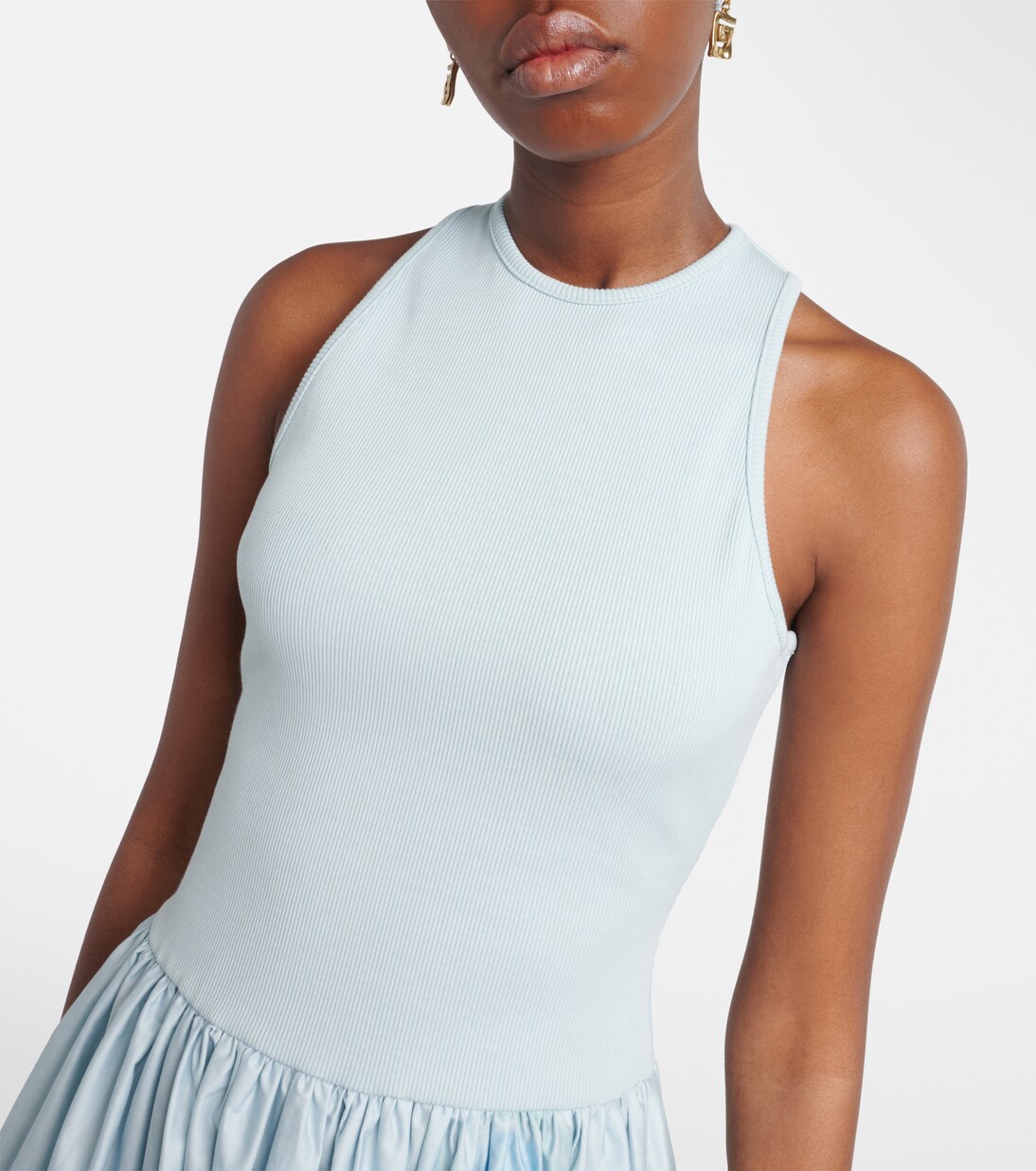 Printed cotton midi dress | Alémais