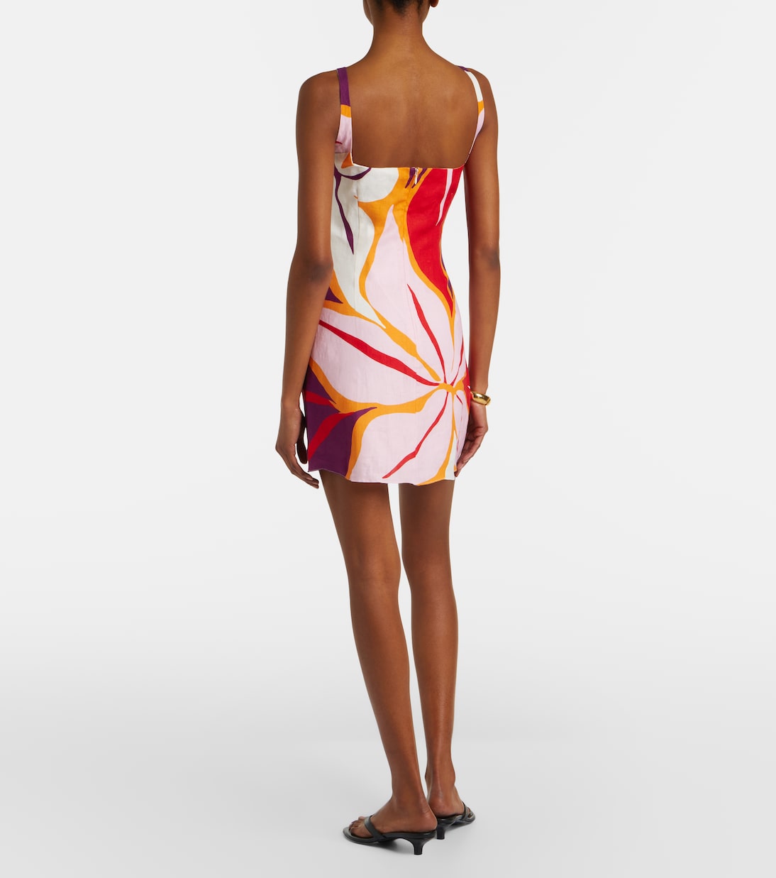 Siela floral linen minidress | Cala de la Cruz