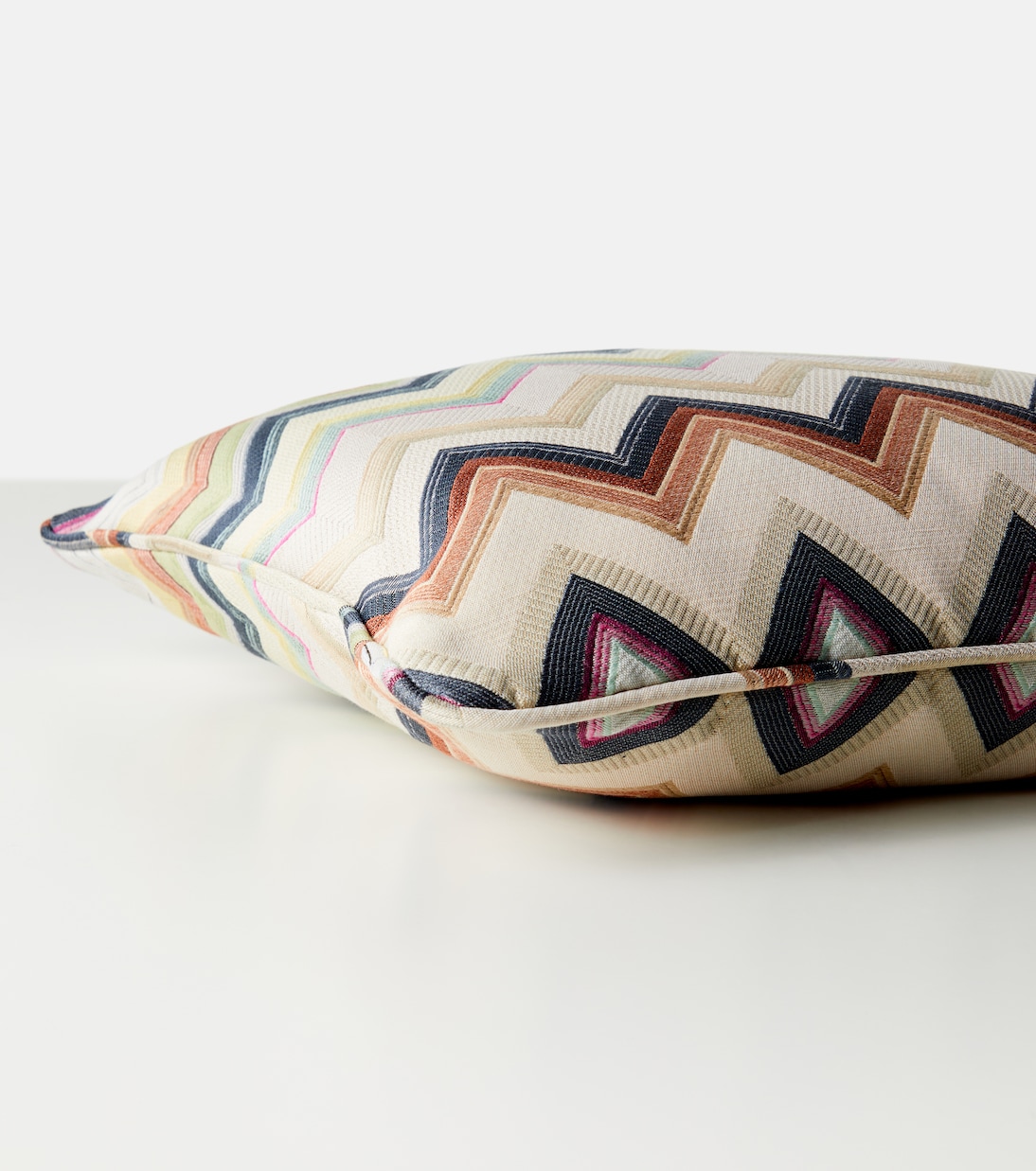 Agadir Zigzag cotton-blend cushion | Missoni