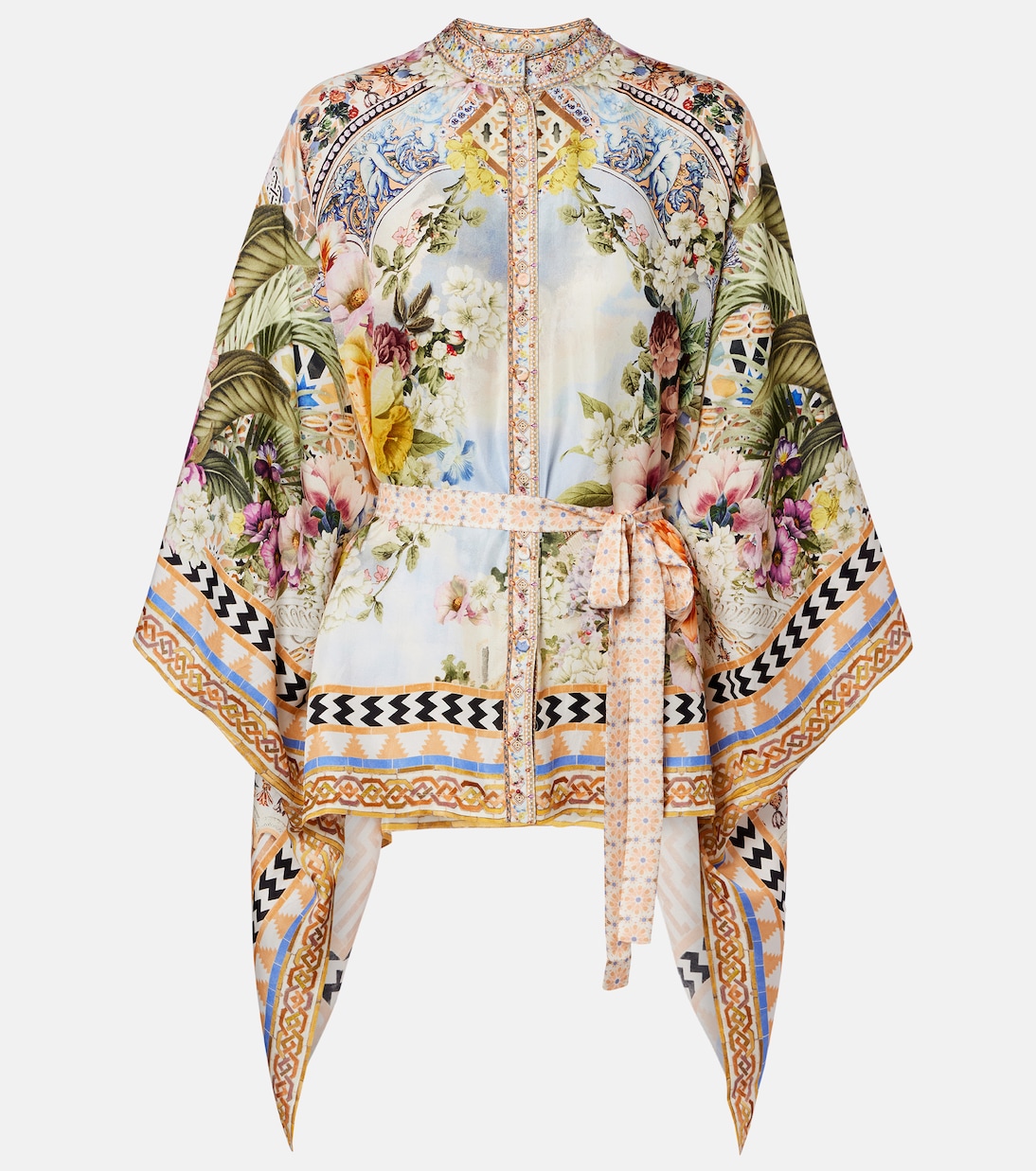 Blusa in seta con stampa | Camilla