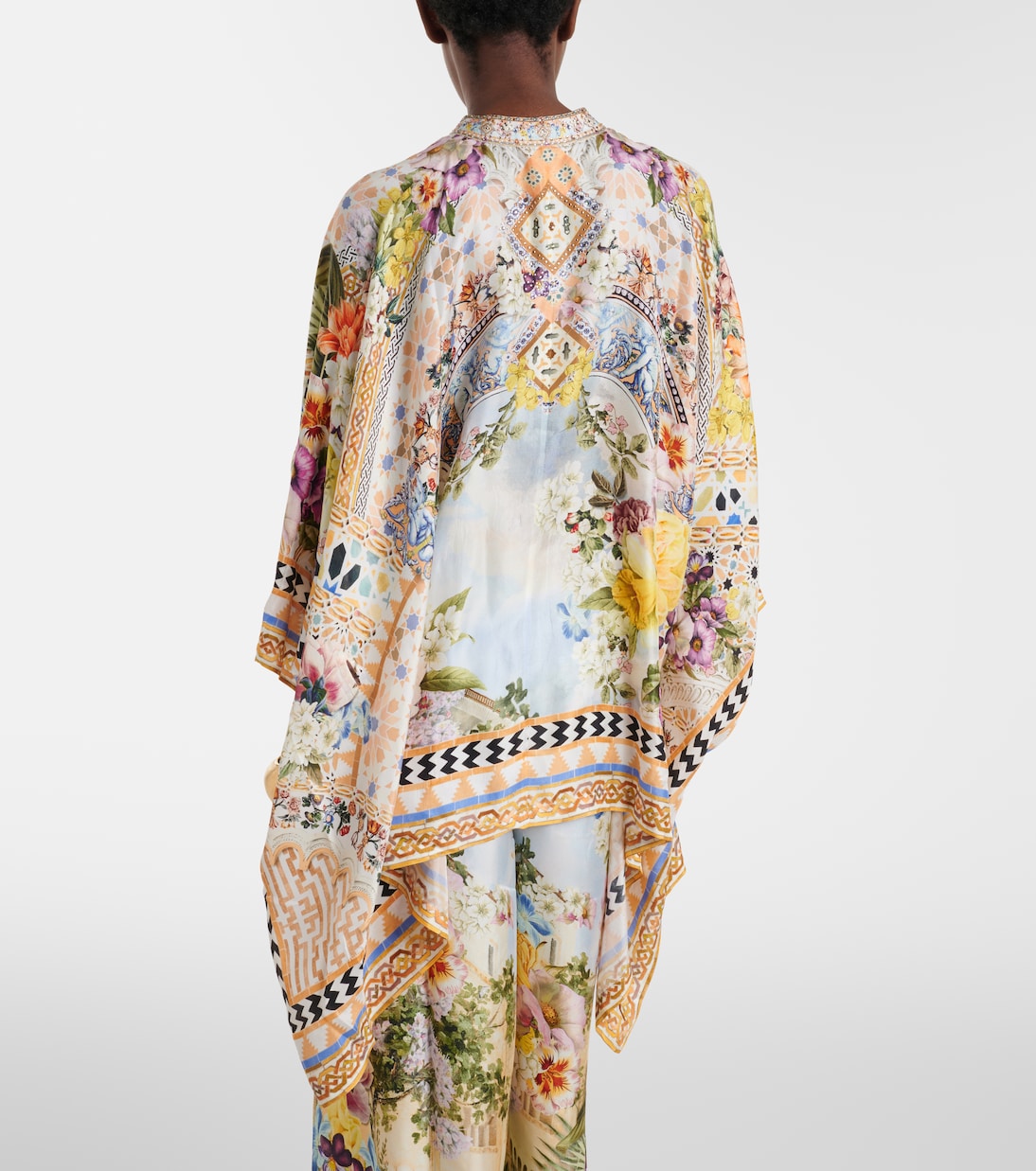 Blusa in seta con stampa | Camilla