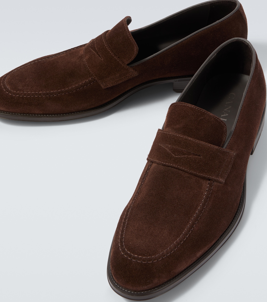 Suede penny loafers | Canali