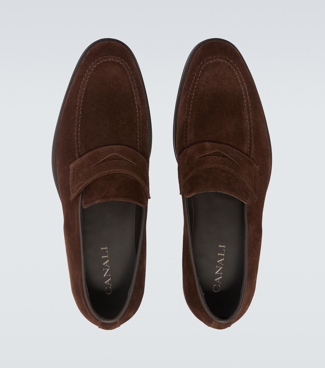 Suede penny loafers | Canali