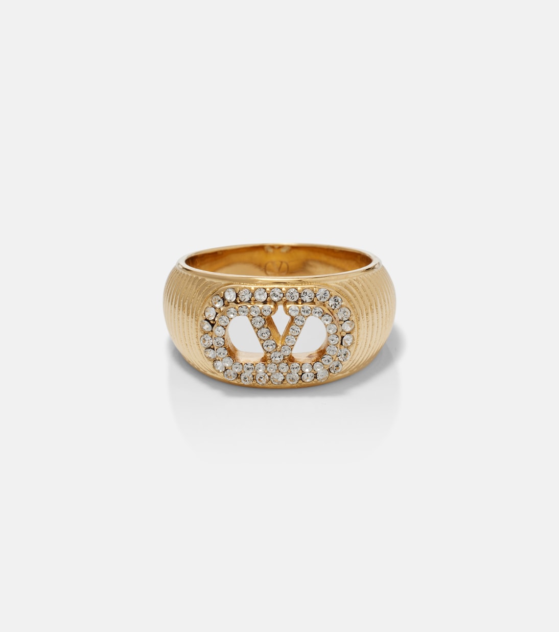 VLogo Swarovski®-embellished ring | Valentino