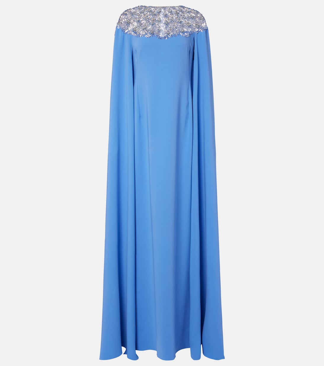 Verzierte Robe aus einem Seidengemisch | Oscar de la Renta