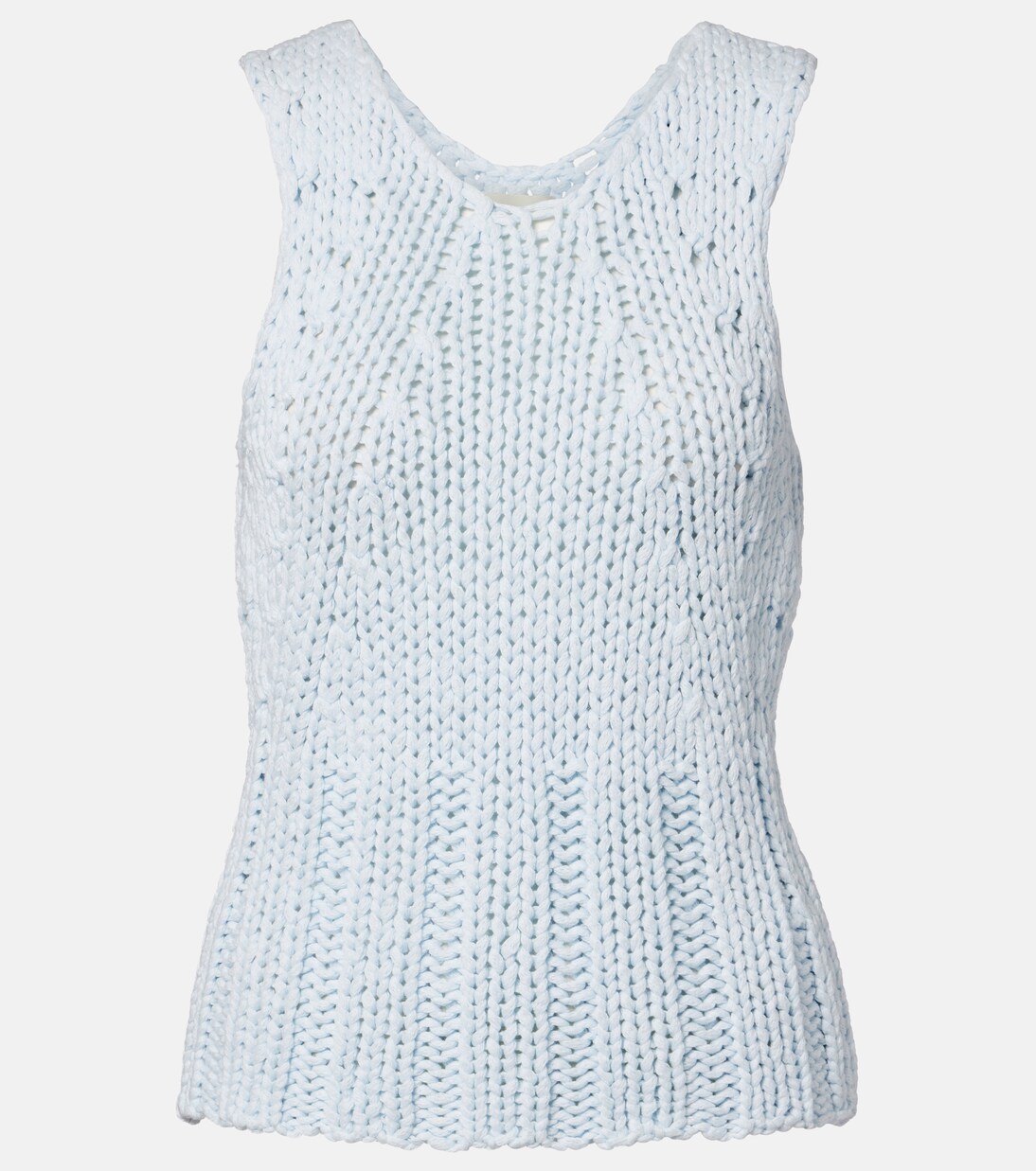 Cassie knitted cotton top | Khaite