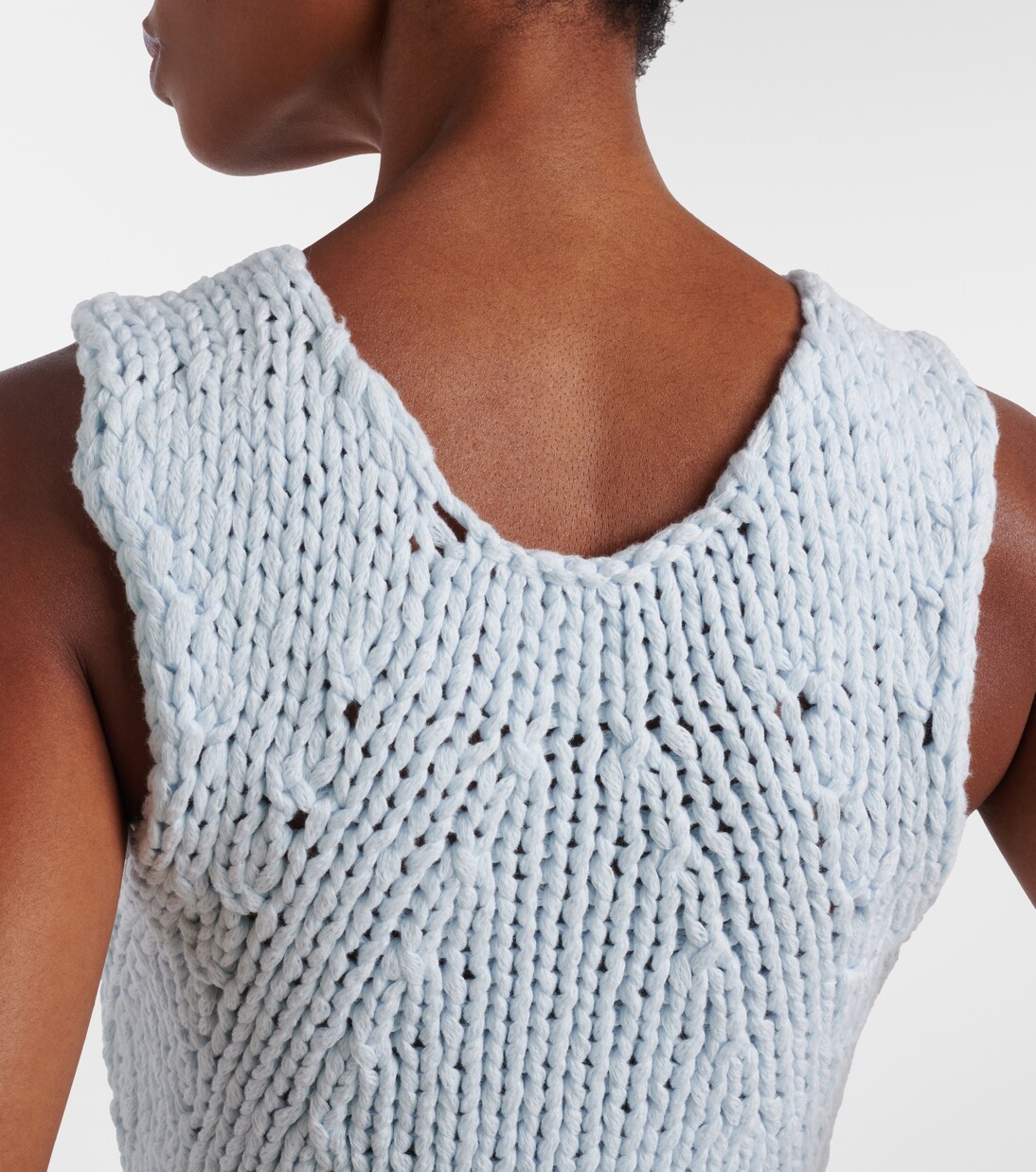 Cassie knitted cotton top | Khaite