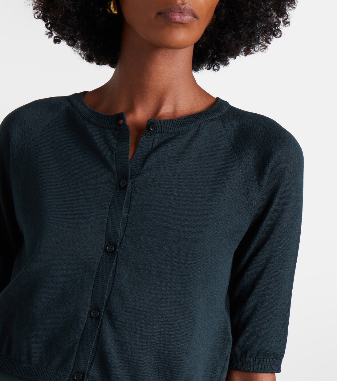 Cardigan court en coton, soie et cachemire | 'S Max Mara